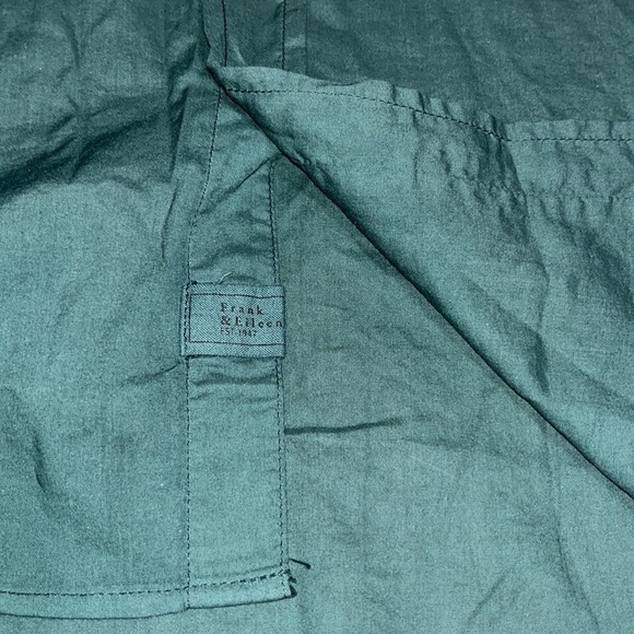 Frank & Eileen Eileen Relaxed Button-Up Featherweight Forest Green XS - Picture 9 of 10